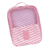 Maxbell Portable Waterproof Shoe Storage Bag Zippered Travel Organizer Pink Stripe - Aladdin Shoppers