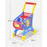 Maxbell Precious Plastic Shopping Cart with Food for Kids Toddler Pretend Play Toys - Aladdin Shoppers