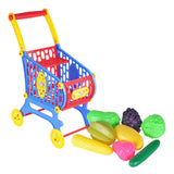 Maxbell Precious Plastic Shopping Cart with Food for Kids Toddler Pretend Play Toys - Aladdin Shoppers