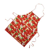 Maxbell Printed Apron Cotton Fruit Pattern Apron for Unisex Red Apple - Aladdin Shoppers