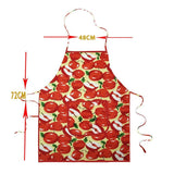 Maxbell Printed Apron Cotton Fruit Pattern Apron for Unisex Red Apple - Aladdin Shoppers