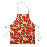 Maxbell Printed Apron Cotton Fruit Pattern Apron for Unisex Red Apple - Aladdin Shoppers