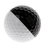 Maxbell Professional Golf Ball - 42.6mm Soft Rubber Balls - Black & White - Aladdin Shoppers