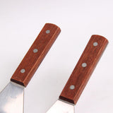 Maxbell Professional Steak Turner / Spatula Ladle Wooden Handle Stainless Steel B - Aladdin Shoppers