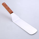 Maxbell Professional Steak Turner / Spatula Ladle Wooden Handle Stainless Steel B - Aladdin Shoppers