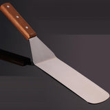Maxbell Professional Steak Turner / Spatula Ladle Wooden Handle Stainless Steel B - Aladdin Shoppers