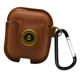 Maxbell Protective PU Leather Case Cover - Anti Lost Skin Case for Airpods Khaki - Aladdin Shoppers