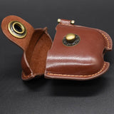 Maxbell Protective PU Leather Case Cover - Anti Lost Skin Case for Airpods Khaki - Aladdin Shoppers