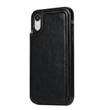 Maxbell PU-Leather Dustproof Phone Full Cover Container w/Card-slot For iPhoneXR - Aladdin Shoppers