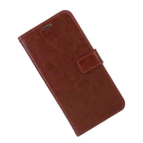 Maxbell PU Leather Flip Phone Case with Card Slot for Samsung Galaxy S10 E Brown - Aladdin Shoppers