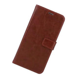 Maxbell PU Leather Flip Phone Case with Card Slot for Samsung Galaxy S10 E Brown - Aladdin Shoppers