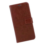 Maxbell PU Leather Flip Phone Case with Card Slot for Samsung Galaxy S10 E Brown - Aladdin Shoppers