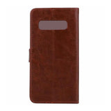 Maxbell PU Leather Flip Phone Case with Card Slot for Samsung Galaxy S10 E Brown - Aladdin Shoppers