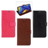 Maxbell PU Leather Flip Phone Case with Card Slot for Samsung Galaxy S10 E Brown - Aladdin Shoppers