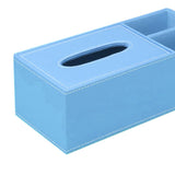 Maxbell PU Leather Home Tissue Box Napkin Desktop Container Cover Holder Blue - Aladdin Shoppers