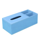 Maxbell PU Leather Home Tissue Box Napkin Desktop Container Cover Holder Blue - Aladdin Shoppers