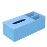 Maxbell PU Leather Home Tissue Box Napkin Desktop Container Cover Holder Blue - Aladdin Shoppers