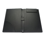 Maxbell PU Leather Menus Resume Portfolio Contract Folder Pad A4/A6 Black 23x31cm - Aladdin Shoppers