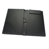 Maxbell PU Leather Menus Resume Portfolio Contract Folder Pad A4/A6 Black 23x31cm - Aladdin Shoppers