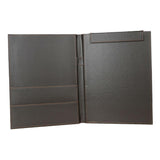 Maxbell PU Leather Menus Resume Portfolio Contract Folder Pad A4/A6 Coffee 49x32.5cm - Aladdin Shoppers