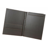 Maxbell PU Leather Menus Resume Portfolio Contract Folder Pad A4/A6 Coffee 49x32.5cm - Aladdin Shoppers