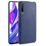 Maxbell PU Leather Phone Case For Huawei Honor 9x/9x pro Alligator Coated Dark Blue - Aladdin Shoppers