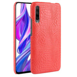 Maxbell PU Leather Phone Case For Huawei Honor 9x/9x pro Alligator Coated Red - Aladdin Shoppers