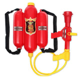 Maxbell Pullng Type Backpack Fire Extinguisher Shaped Squirt Water War Game Toy Beach Swimming Pool Play Fun - Aladdin Shoppers