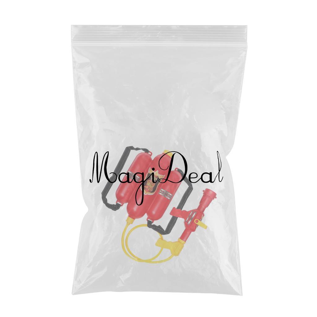 Maxbell Pullng Type Backpack Fire Extinguisher Shaped Squirt Water War Game Toy Beach Swimming Pool Play Fun - Aladdin Shoppers