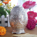 Maxbell Push Style Retro Automatic Toothpick Holder Dispenser Container Silver - Aladdin Shoppers