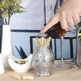 Maxbell Push Style Retro Automatic Toothpick Holder Dispenser Container Silver - Aladdin Shoppers