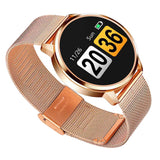 Maxbell Q8 Fitness Bluetooth Smart Watch Heart Rate Blood Pressure For Android Phone Gold - Aladdin Shoppers