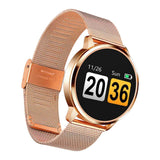 Maxbell Q8 Fitness Bluetooth Smart Watch Heart Rate Blood Pressure For Android Phone Gold - Aladdin Shoppers