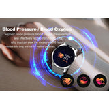 Maxbell Q8 Fitness Bluetooth Smart Watch Heart Rate Blood Pressure For Android Phone Gold - Aladdin Shoppers