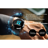 Maxbell Q8 Fitness Bluetooth Smart Watch Heart Rate Blood Pressure For Android Phone Pink - Aladdin Shoppers