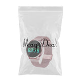 Maxbell Q8 Fitness Bluetooth Smart Watch Heart Rate Blood Pressure For Android Phone Pink - Aladdin Shoppers