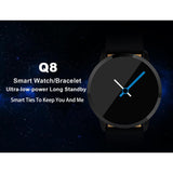 Maxbell Q8 Fitness Bluetooth Smart Watch Heart Rate Blood Pressure For Android Phone Silver 2 - Aladdin Shoppers