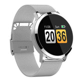 Maxbell Q8 Fitness Bluetooth Smart Watch Heart Rate Blood Pressure For Android Phone Silver 2