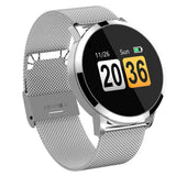 Maxbell Q8 Fitness Bluetooth Smart Watch Heart Rate Blood Pressure For Android Phone Silver 2 - Aladdin Shoppers