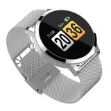 Maxbell Q8 Fitness Bluetooth Smart Watch Heart Rate Blood Pressure For Android Phone Silver 2 - Aladdin Shoppers