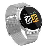 Maxbell Q8 Fitness Bluetooth Smart Watch Heart Rate Blood Pressure For Android Phone Silver 2 - Aladdin Shoppers