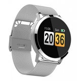 Maxbell Q8 Fitness Bluetooth Smart Watch Heart Rate Blood Pressure For Android Phone Silver 2 - Aladdin Shoppers