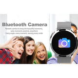 Maxbell Q8 Fitness Bluetooth Smart Watch Heart Rate Blood Pressure For Android Phone Silver 2 - Aladdin Shoppers