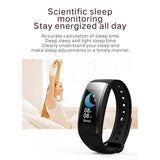 Maxbell QS90PLUS Bluetooth 4.2 Smart Fitness Sports Wrist Watch Heart Rate Tracker - Aladdin Shoppers