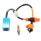Maxbell Racing Ignition Coil + CDI Box + Spark Plug for Chinese 50 125 150cc GY6 ATV - Aladdin Shoppers