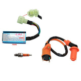 Maxbell Racing Ignition Coil + CDI Box + Spark Plug for Chinese 50 125 150cc GY6 ATV - Aladdin Shoppers