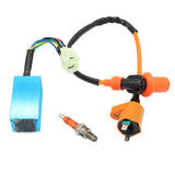 Maxbell Racing Ignition Coil + CDI Box + Spark Plug for Chinese 50 125 150cc GY6 ATV - Aladdin Shoppers