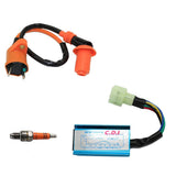 Maxbell Racing Ignition Coil + CDI Box + Spark Plug for Chinese 50 125 150cc GY6 ATV - Aladdin Shoppers