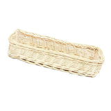 Maxbell Rattan Fork Tableware Storage Basket Desktop Cosmetic Shelf Box White - Aladdin Shoppers