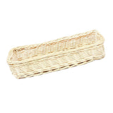 Maxbell Rattan Fork Tableware Storage Basket Desktop Cosmetic Shelf Box White - Aladdin Shoppers